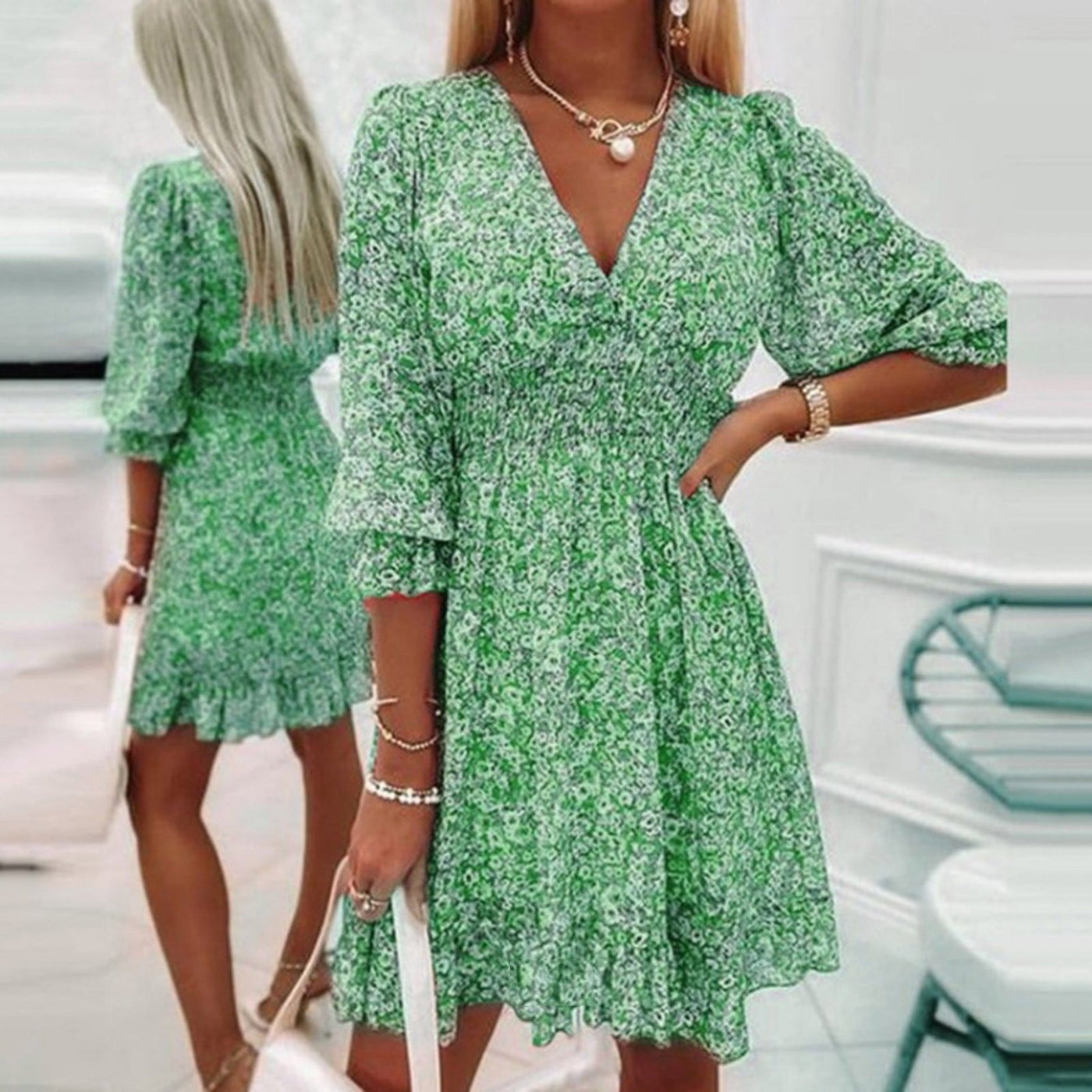 Addison™ - Elegant Floral Dress