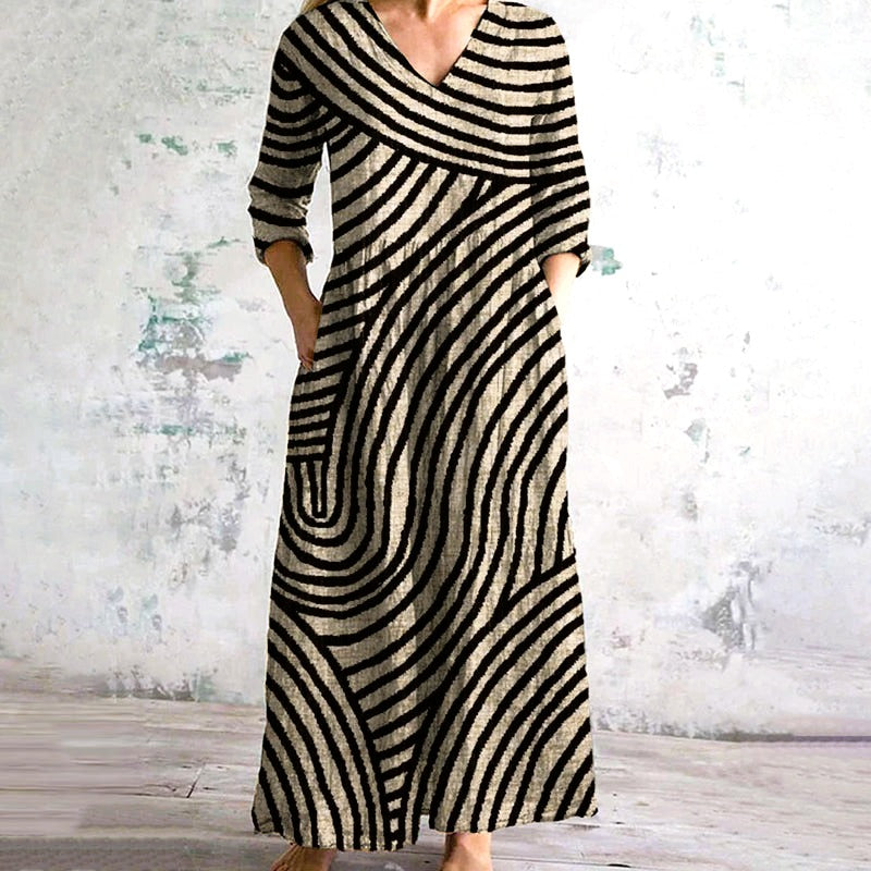 Rubie™ - Abstract Striped Dress