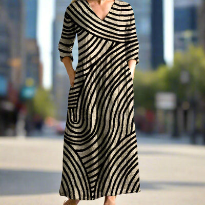 Rubie™ - Abstract Striped Dress