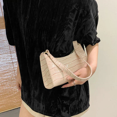 Tilly™ | Shiny Shoulder Bag with Alligator Pattern