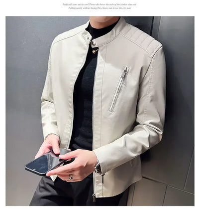 Mads™ Rebel – Black biker jacket in matte leather look