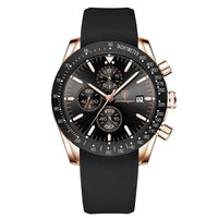 Silver Black (leather strap)