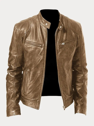 Zafeirios - Casual Leather Jacket