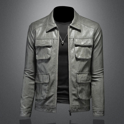 Kasper™ Taktik – Gray utility jacket with multiple pockets