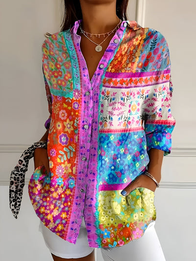 Michela™ | Printed Oversized Blouse