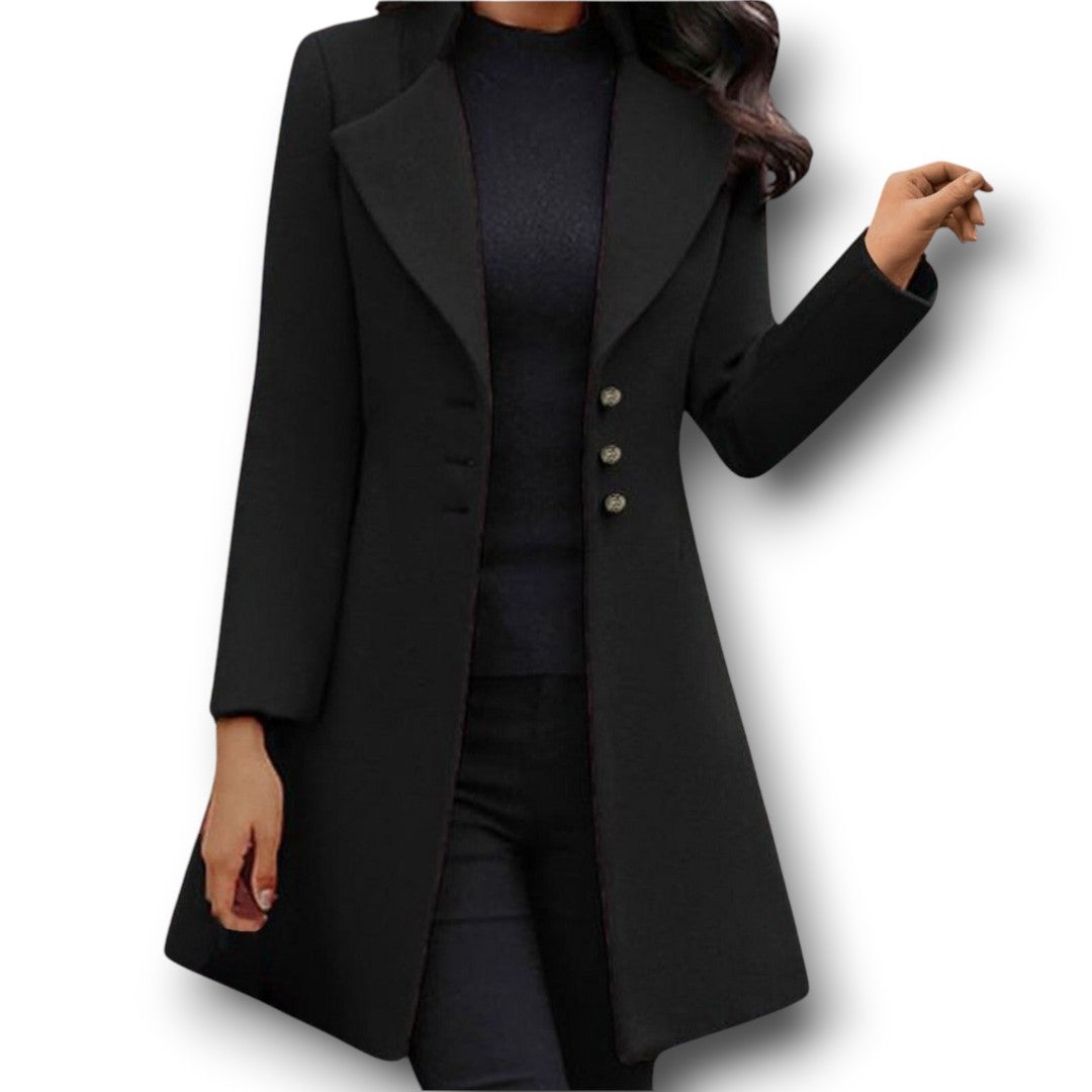 Vinci™ | Luxurious Italian Wool Long Sleeve Coat